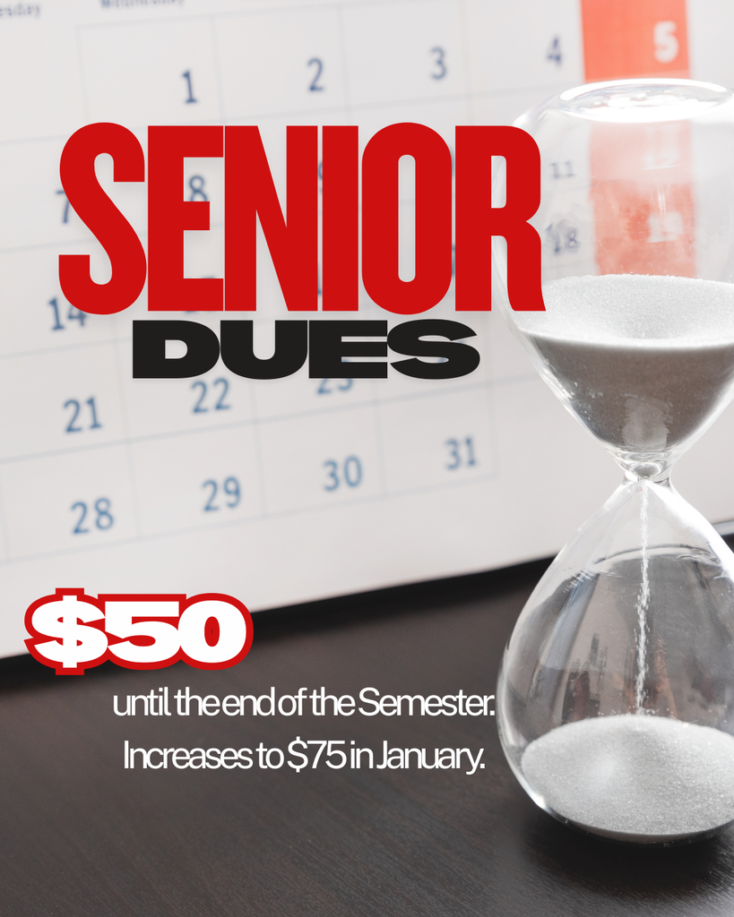 Senior Dues - don't forget before the price increases!