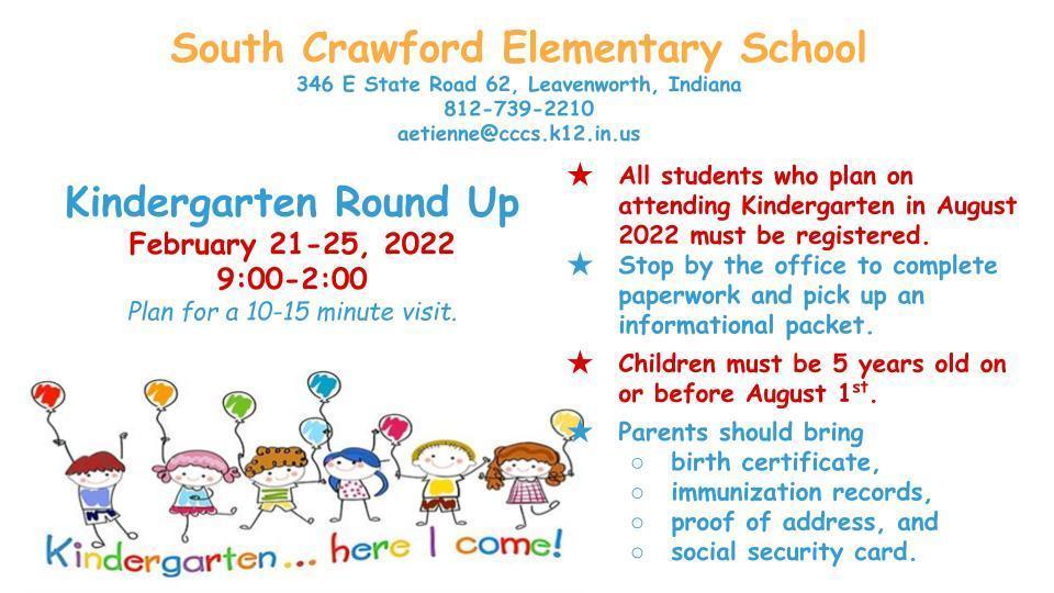 Kindergarten Round Up