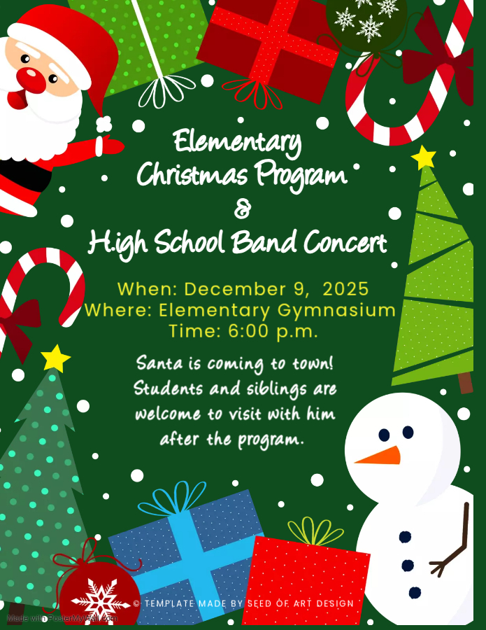 Christmas Program flyer