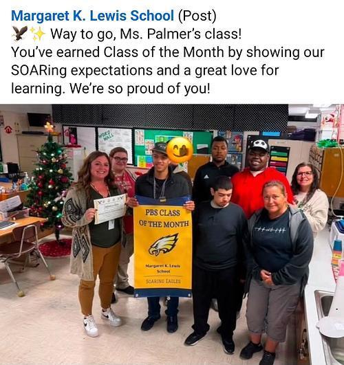 Way to go, Mrs. Palmer's class! You've earned Class of the Month honors by demonstrating MKL's SOARing expectations and a great love of learning. We're so proud of you!