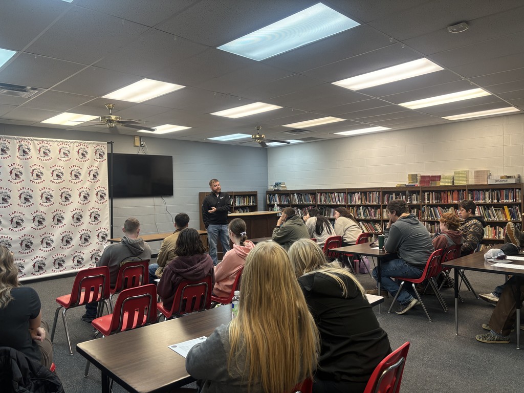 Carpenter’s Union Representative Matt Hurley visited the La Plata KTEC juniors and seniors to share insight into the opportunities available through the carpentry and skilled trades pathway. Hurley spoke about the value of apprenticeships, the importance of hands-on learning, and the wide range of career options within the Carpenters Union. His presentation offered real-world guidance to students exploring future careers, and many left with a greater understanding of how the trades can provide strong, rewarding career paths. This opportunity was made available through the RootEd program.