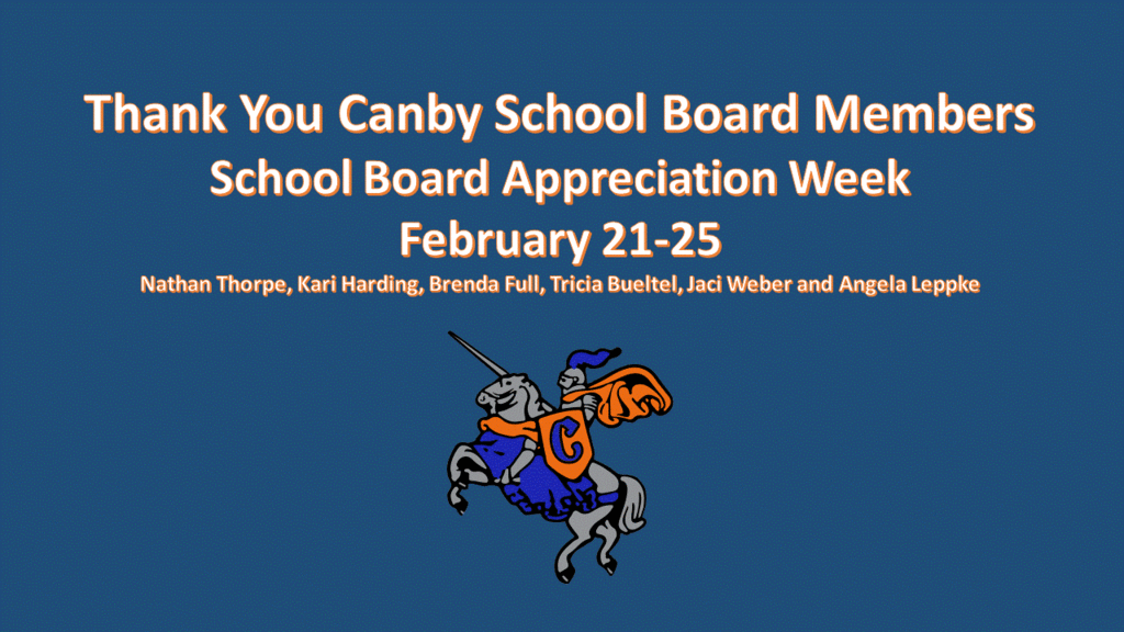 Canby School Board Appreciation Week