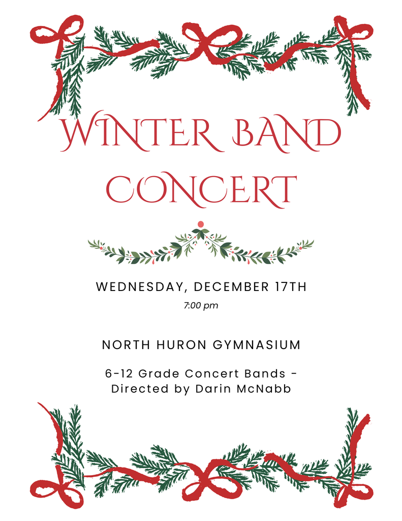 Winter Band Concert Flyer