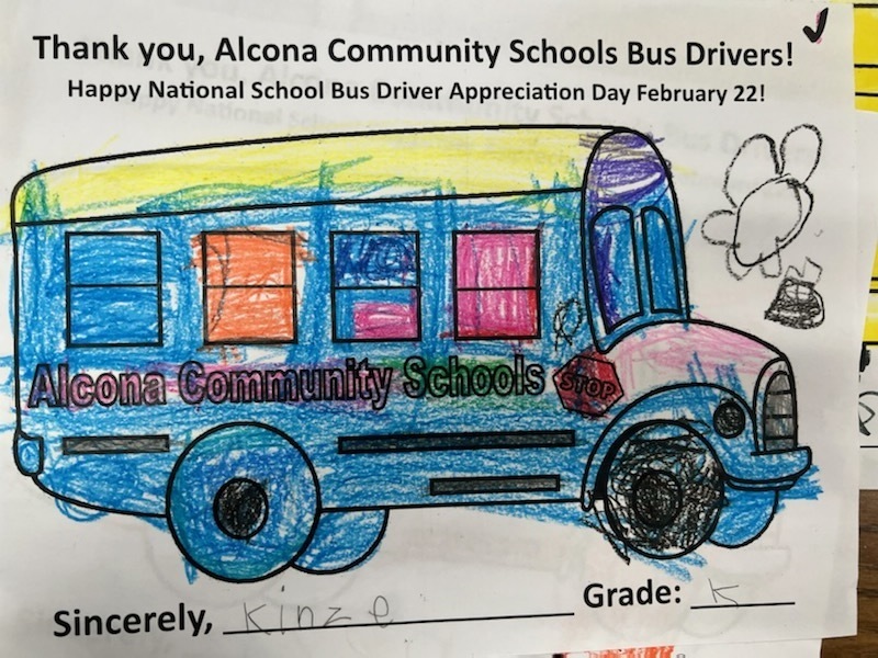 Even though we are a couple days late due to the snow days, we wanted to say a special thank you to our school bus drivers and Happy National School Bus Drivers Appreciation Day on February 22nd! Yesterday our drivers received a special gift from AAACU, donuts from the Alcona JHS, and some special thank you’s from our students! #TigerPride #ThankYou #WeAppreciateYou 