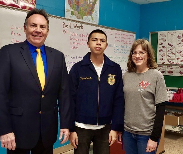 Yahir with his FFA jacket