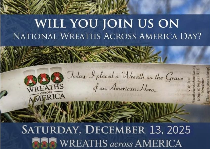 national wreaths across America day flyer 2025