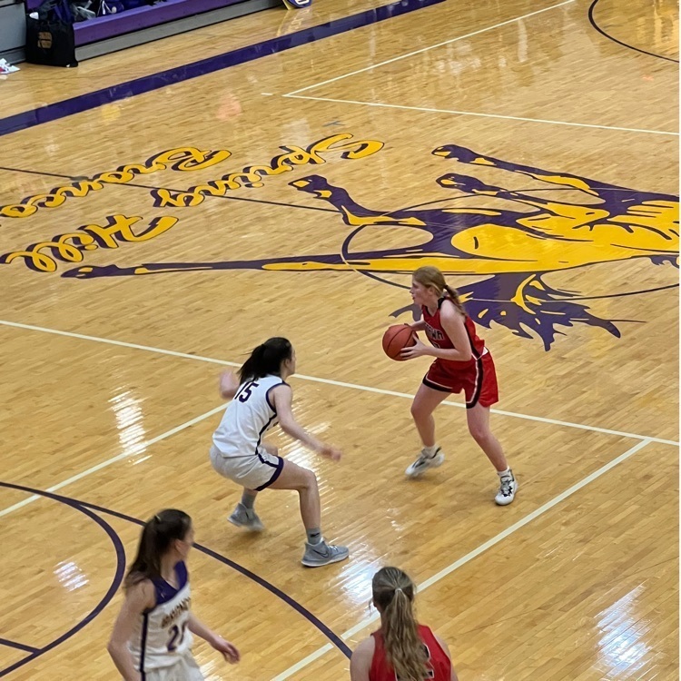 girls playing basketball 