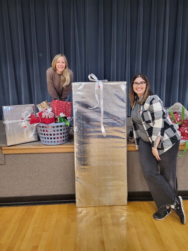 volunteers with gifts