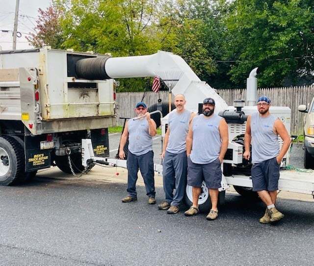 municipal leaf vac and employees