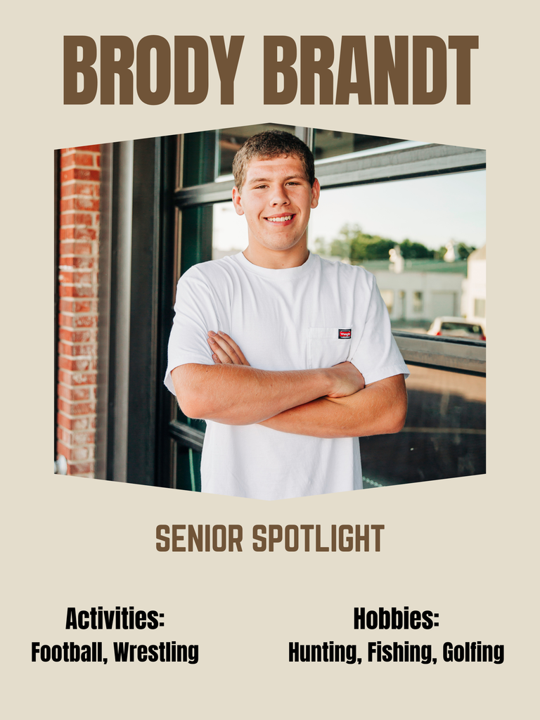 Senior Spotlight - Brody Brandt