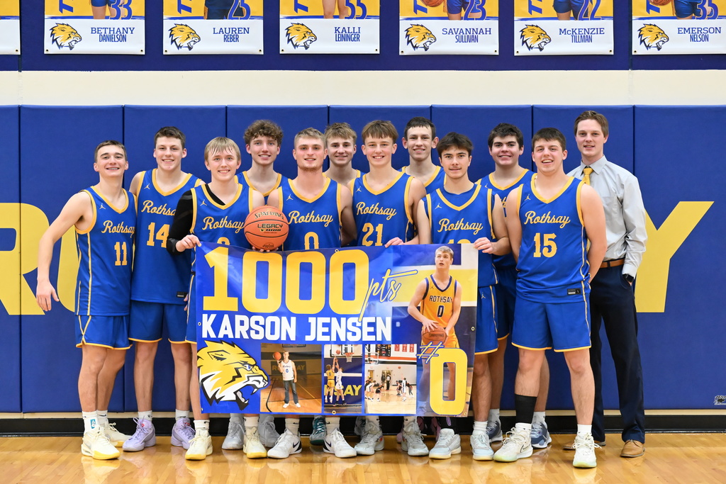 Varsity team with Karson.