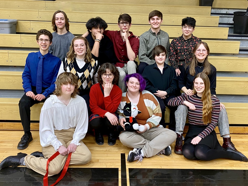 Mid-Prairie Individual Events at Tri-County Schools February 26 - front row, l-r: Isadora Goode, Emily Righter, Sam Stacey, Liv Caskey. Middle row: Jacob Carrillo, Avery Frede, Logan McClellen, Terra Richardson. Back row: Haydon Bailey, Diego Ayala, Alex Burnham, Jack Greiner, Daniel Rodgers. Not pictured: Avery Slaubaugh.