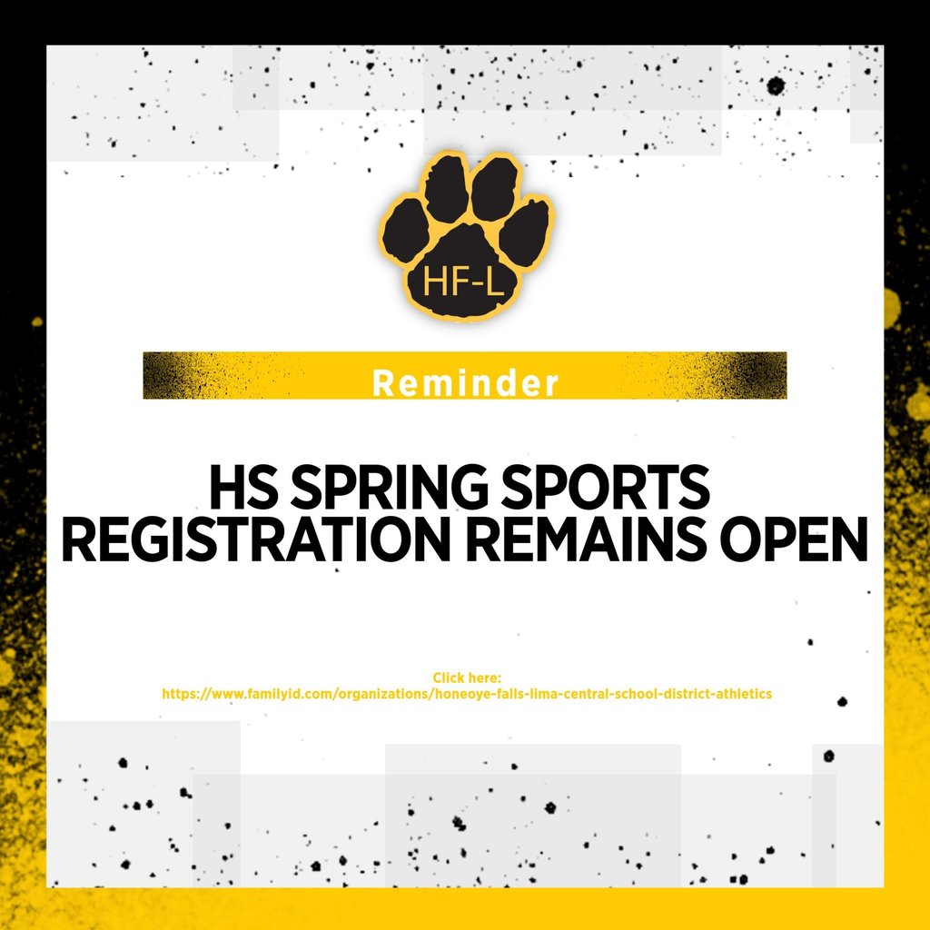 spring sports registration