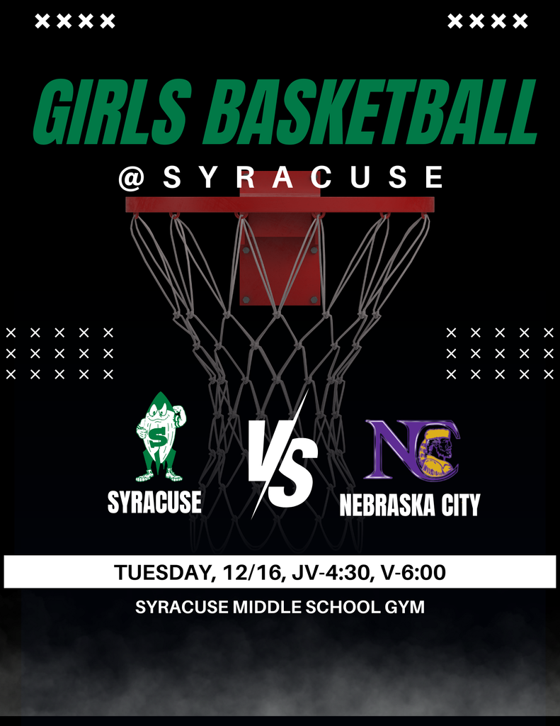 High School Girls Basketball @ Home vs Nebraska City