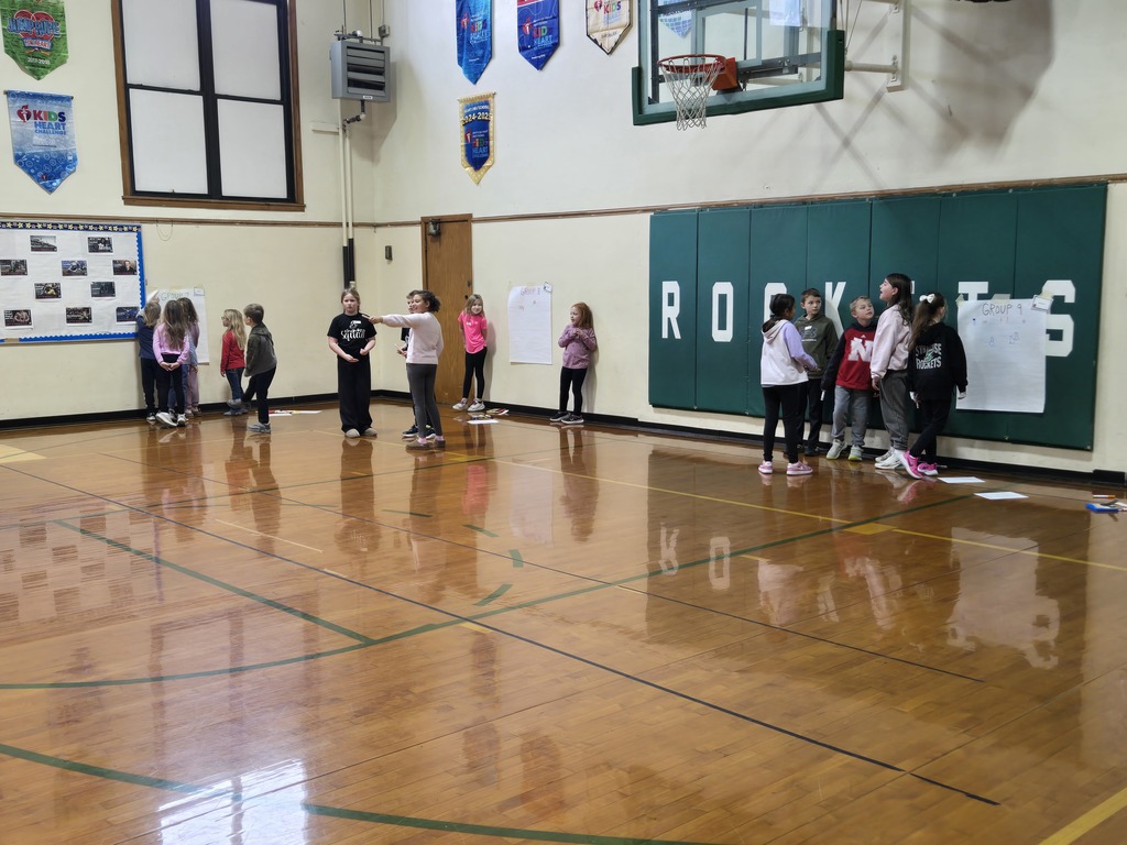 K-3rd Grade students in the gym.