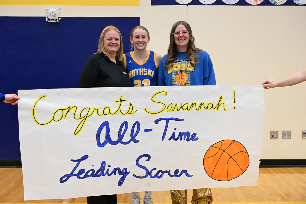 The top 3 female leading scorers for Rothsay.