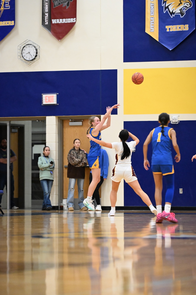 Savannah taking the shot to secure the all time leading points.