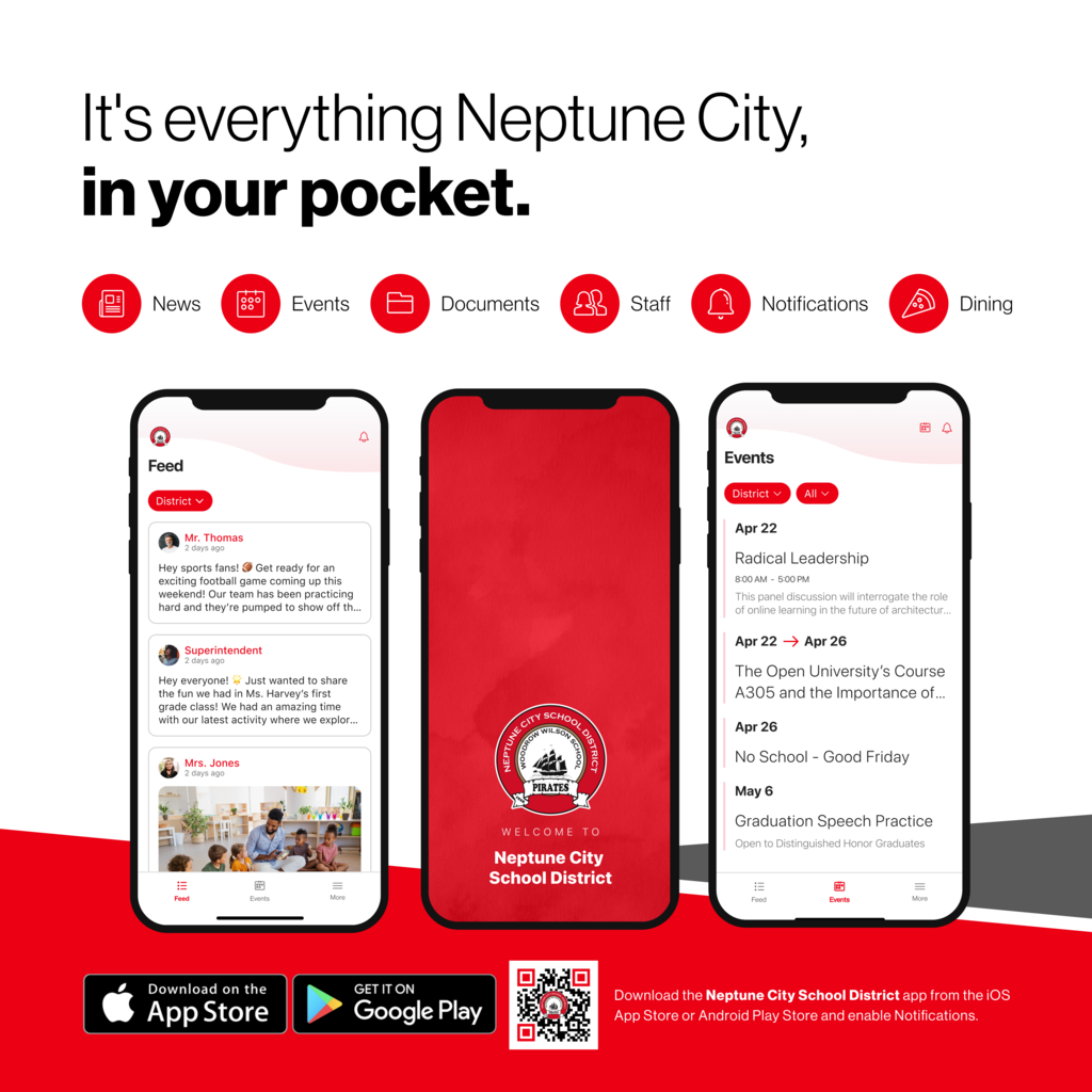 It's everything from your district in your pocket. News Events Documents Staff Dining Notifications Download the district's app from the ios app store or android play store and enable notifications (pictures of the app).