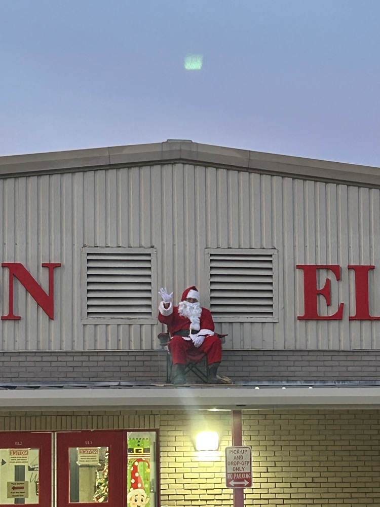 Santa on GES roof