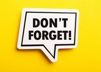 Don't forget