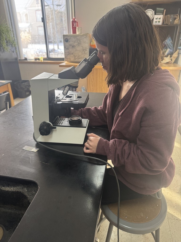 The zoology students got to see the bacteria that they stained! Some were pretty gross but so interesting!