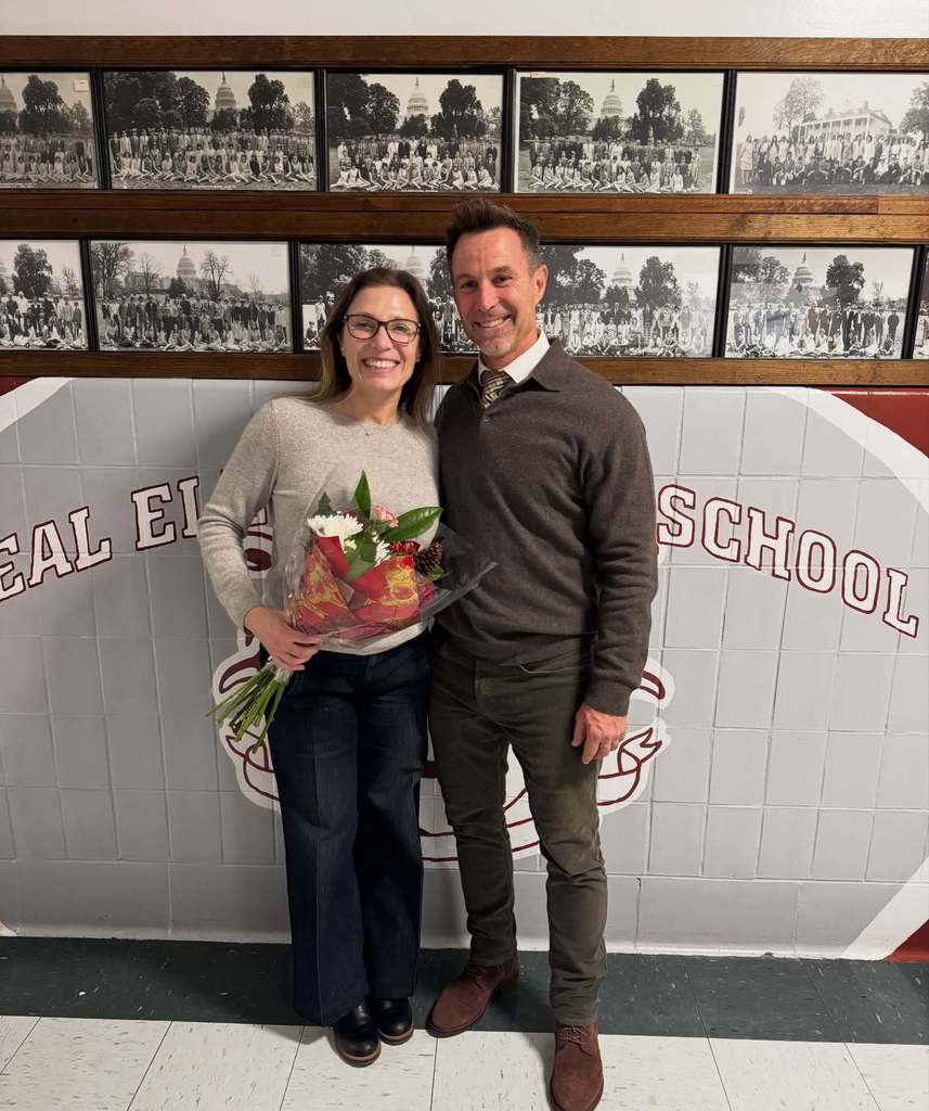 Mrs. Marla Volpe and Superintendent Saponaro