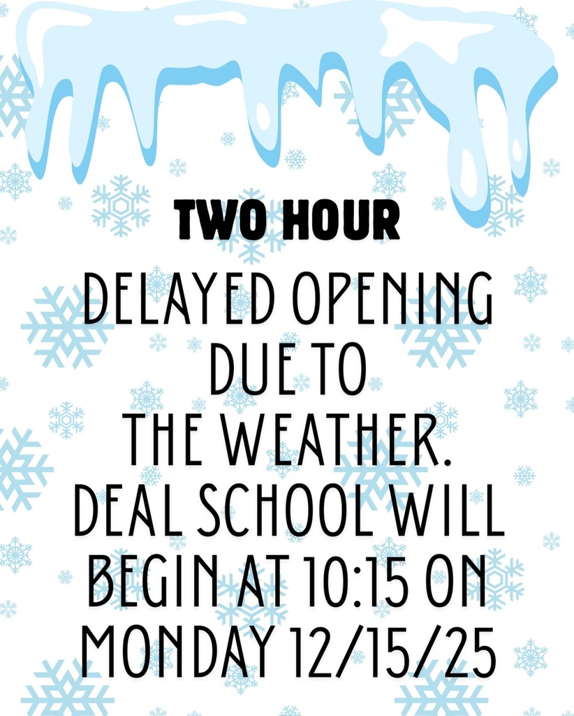 Drive safely! Please report to school at 10:15.