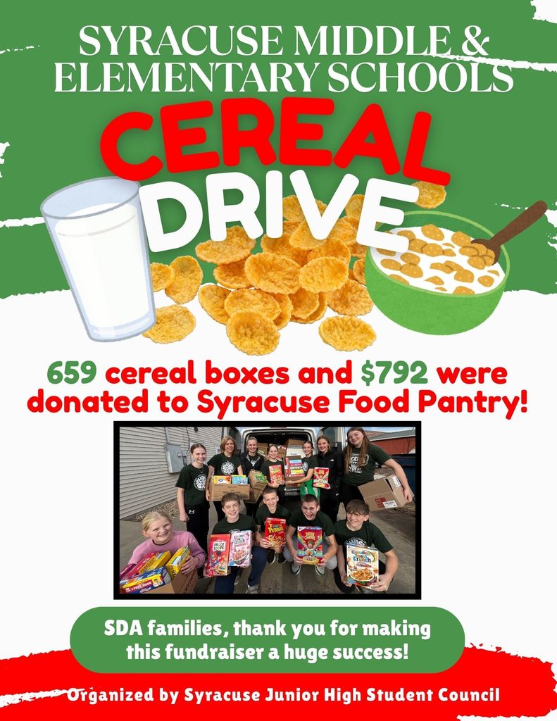 Food Drive totals
