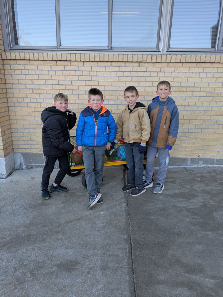 Students outside for their VIP recess