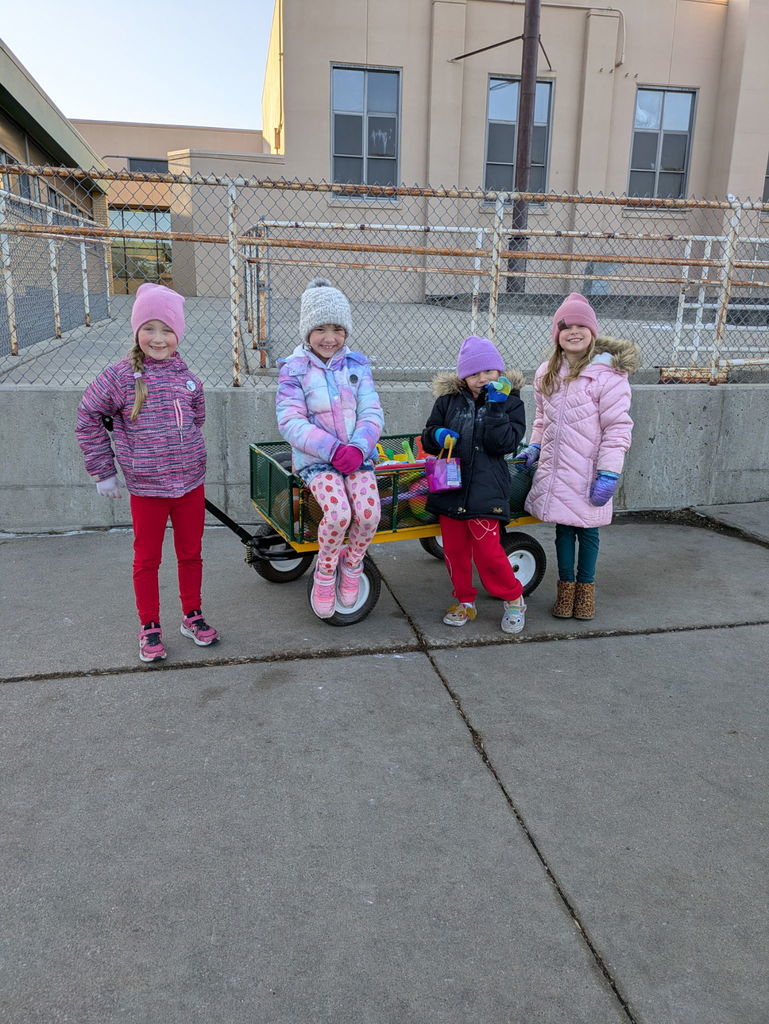Students outside for their VIP recess