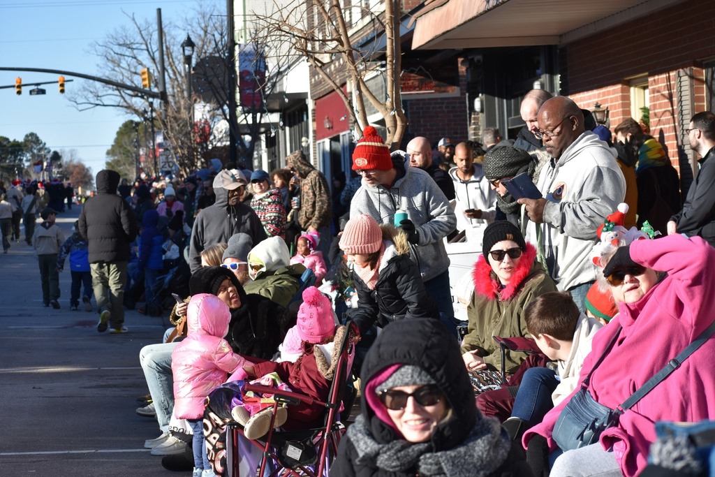 Attendees enjoying the parade