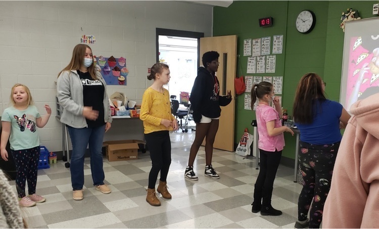 students doing an activity 