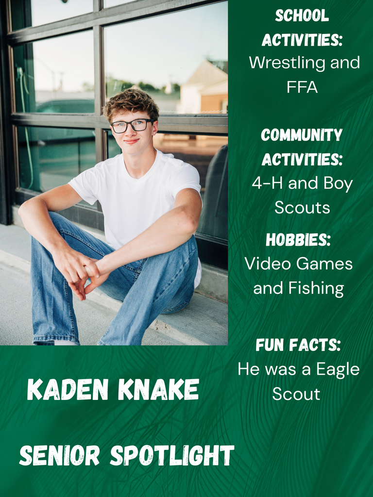 Senior Spotlight - Kaden Knake