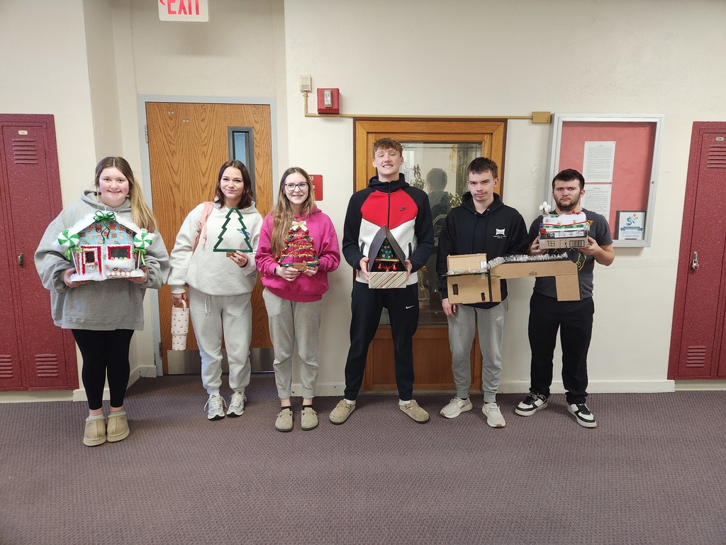 JAG students showing off their creations.