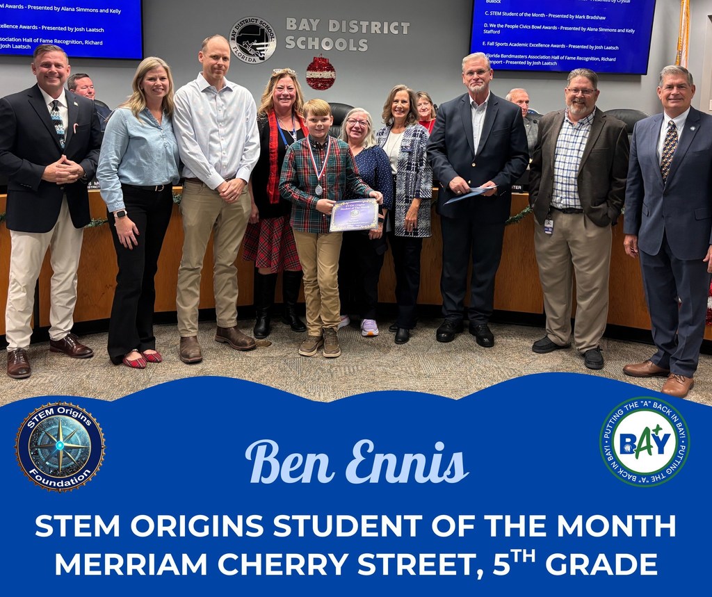 STEM Student of the Month - Ben Ennis, 5th grade student at MCSE