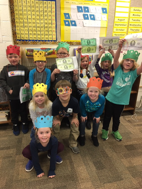 Celebrating the 100th day of school.