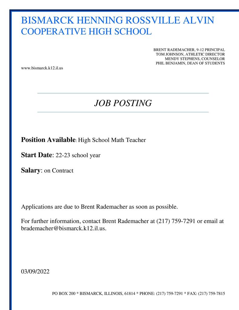 Math Teacher