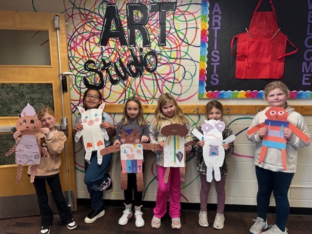 students with cozy critters