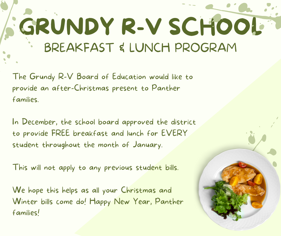 Free Breakfast & Lunch program