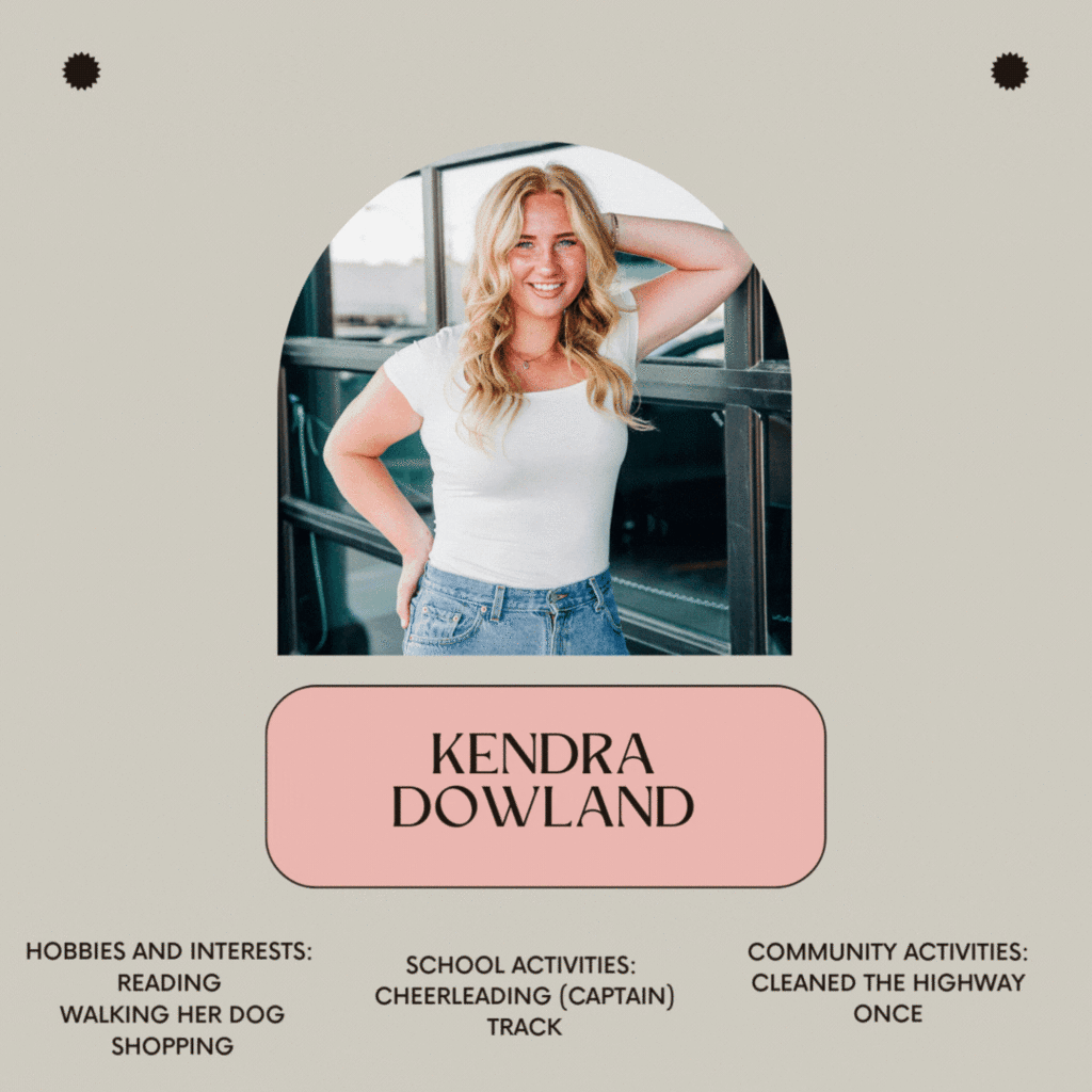 Senior Spotlight - Kendra Dowland