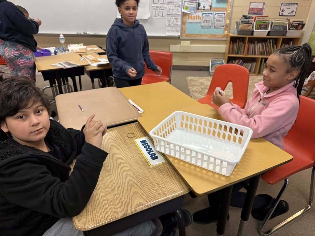 Students in a classroom.