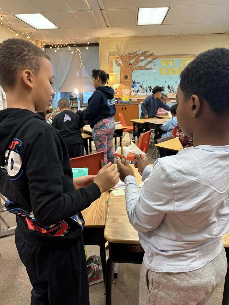 Students in a classroom.