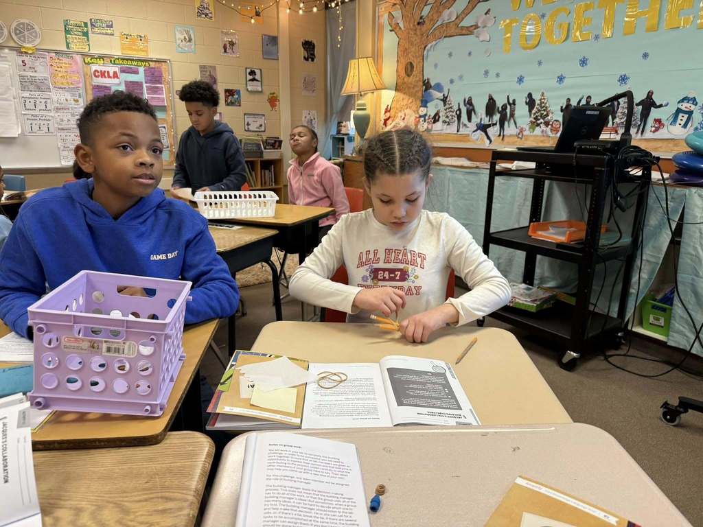 Students in a classroom.