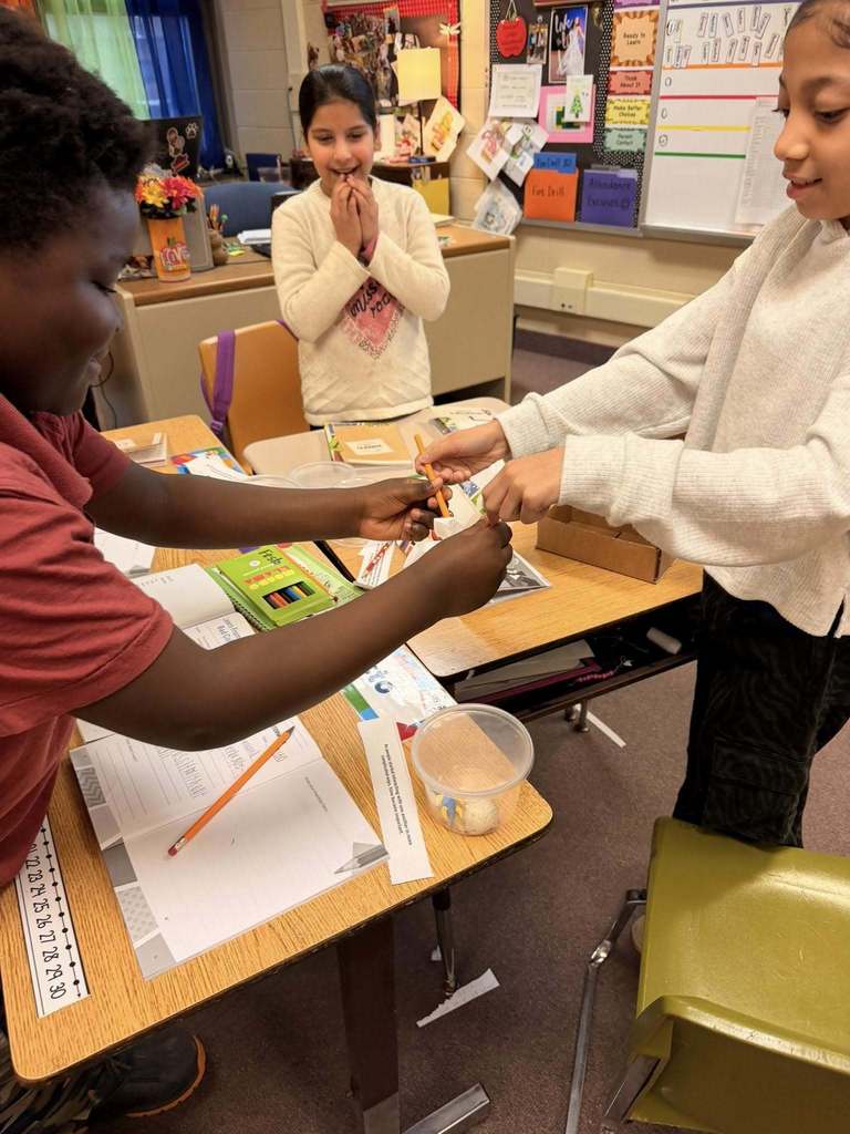 Students in a classroom.