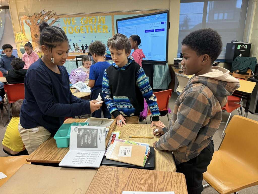 Students in a classroom.
