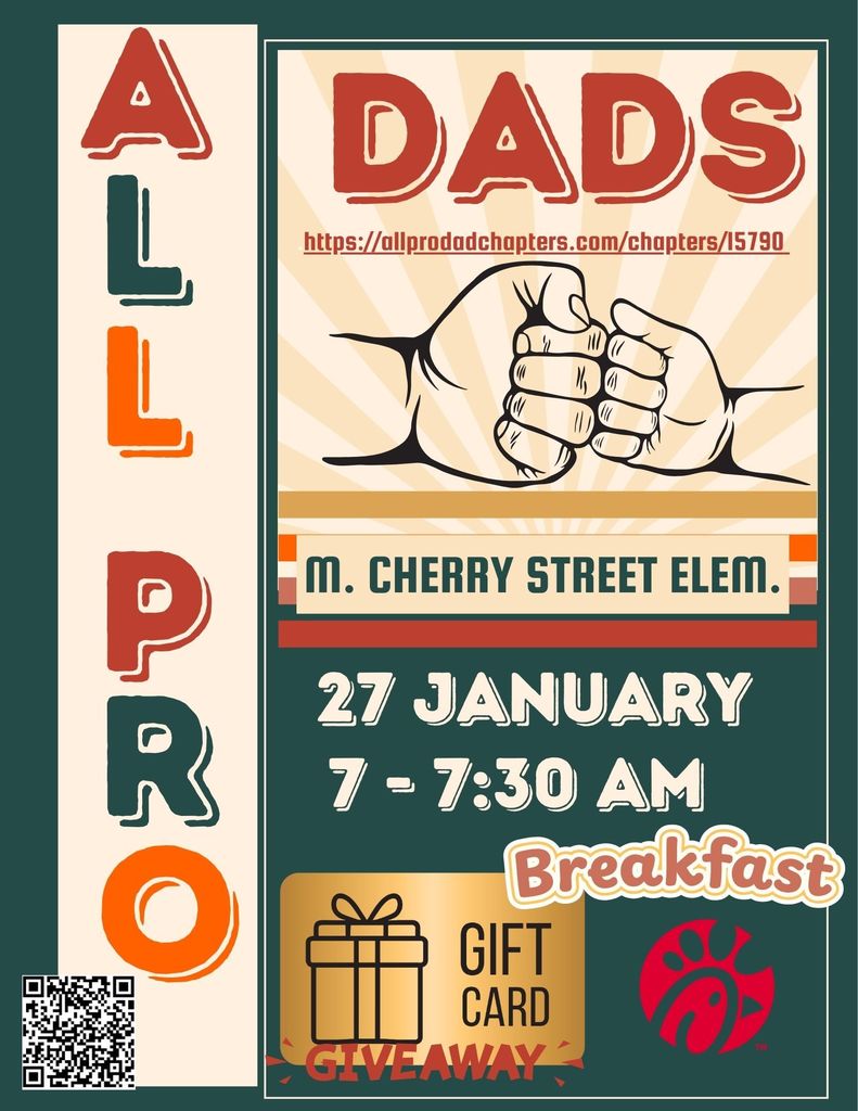 All Pro Dads Jan 27 at 7am.  