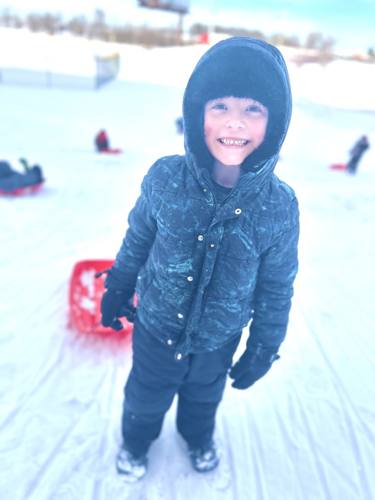 Preschoolers in the snow