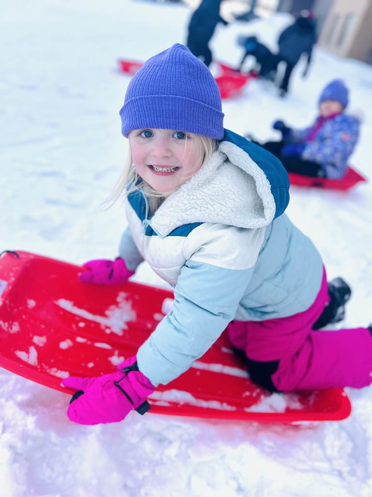 Preschoolers in the snow