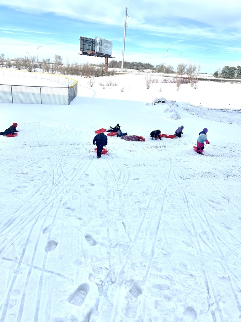 Preschoolers in the snow