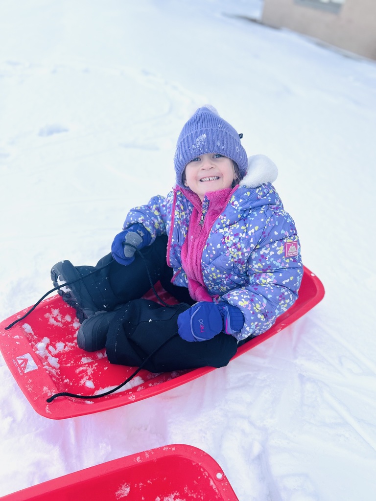 Preschoolers in the snow